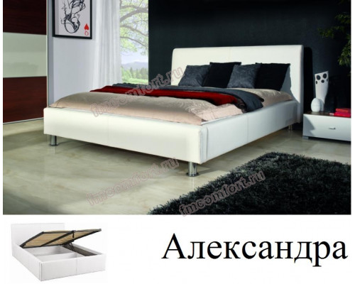 Кровать Александра - с мягким изголовьем Кровать Александра - с мягким изголовьем